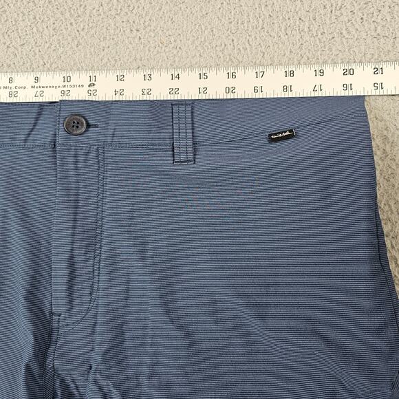 Travis Mathew Beck Shorts Mens Size 40 Blue Chino Golf 10" Inseam Performance - Picture 4 of 6